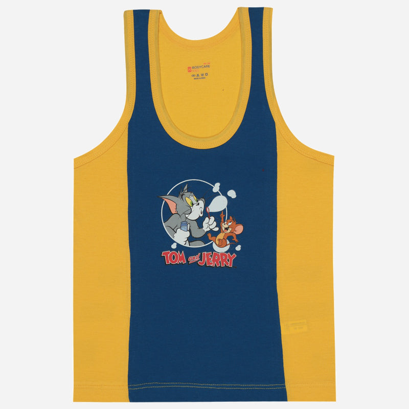 Bodycare Tom & Jerry Boys Vest Round Neck Sleeveless Pack Of 3