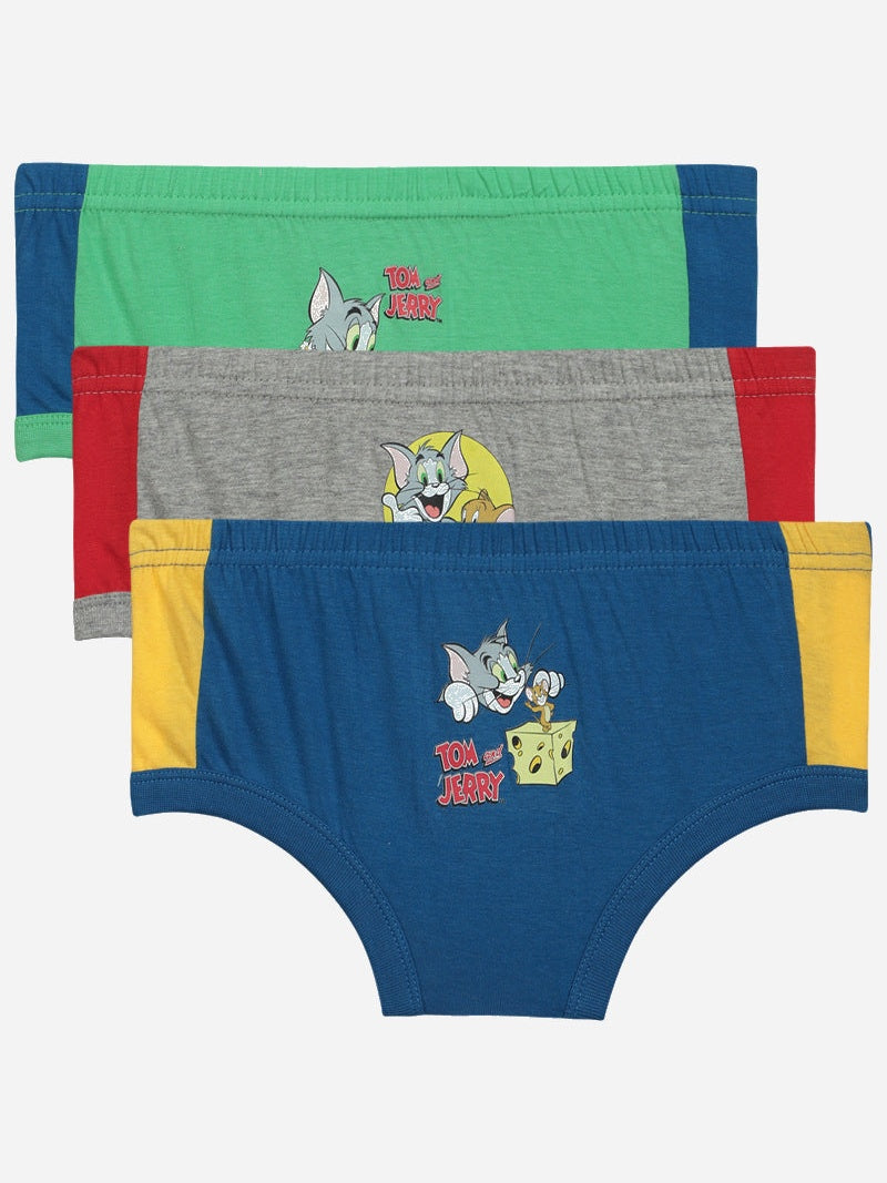 Bodycare Tom & Jerry Boys Brief Solid Pack Of 3