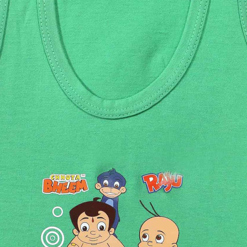 Boys Chotta Bheem Vest Round Neck Sleeveless Pack of 6 - Bodycare