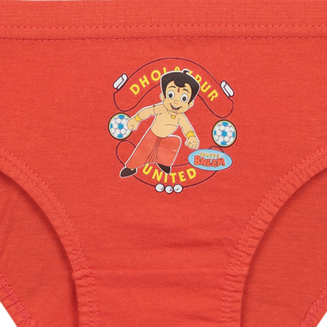 Boys Chotta Bheem Brief Inner Elastic Pack of 6 - Bodycare