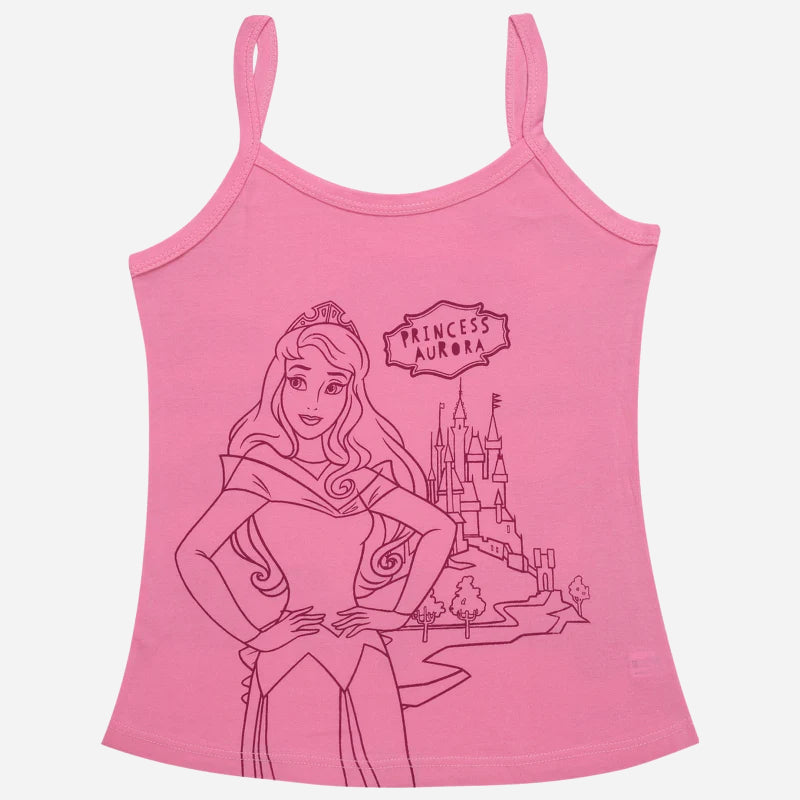 Girls Princess Vest Sleeveless Pack of 6 - Bodycare