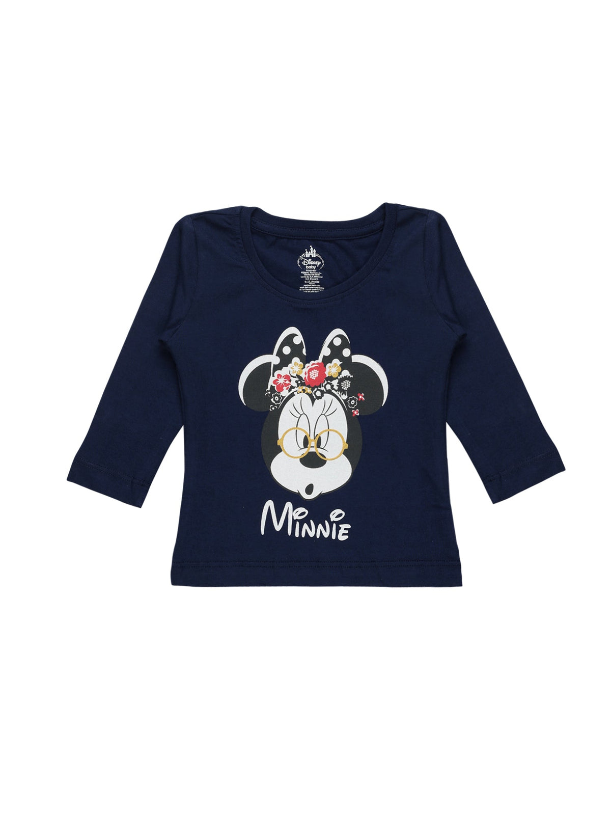Baby Girls Minnie & Friends T-Shirt Round Neck Full Sleeves - Bodycare