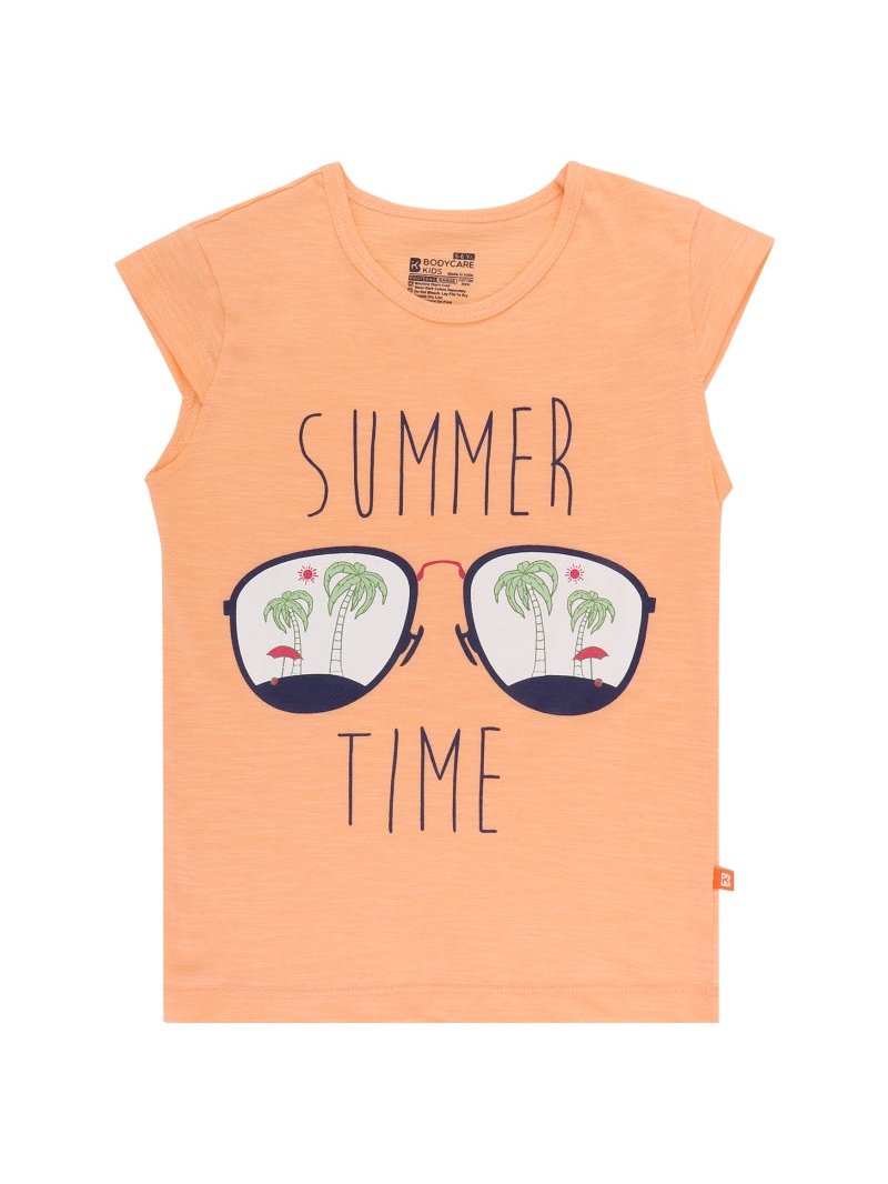 Bodycare Girls Round Neck Sleeveless Tshirt