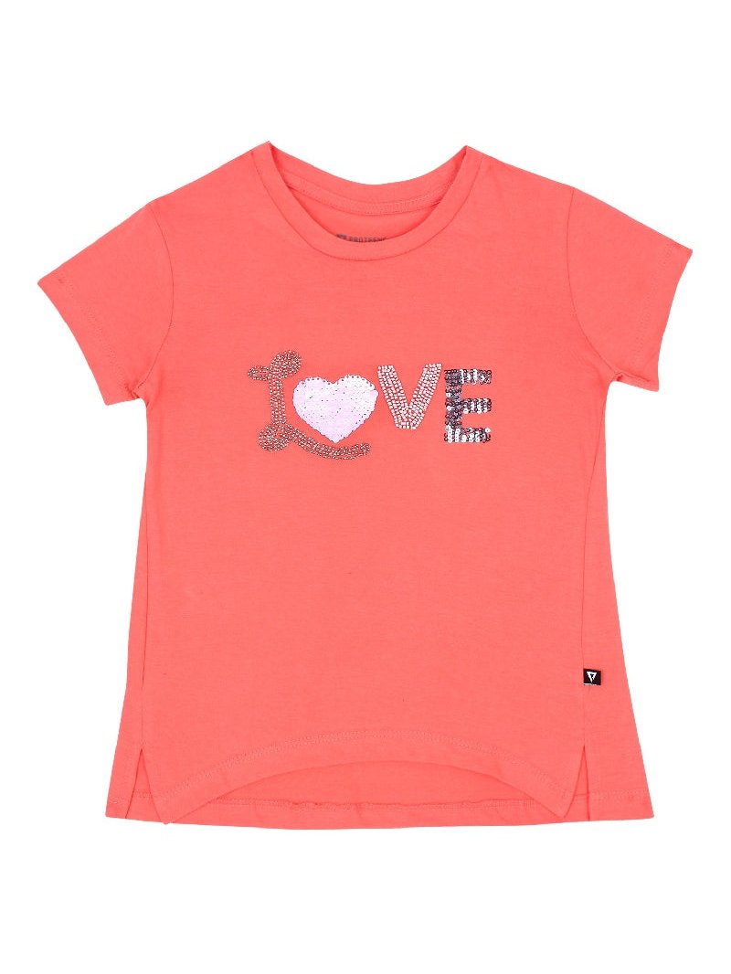 Bodycare Girls Tshirt Round Neck Half Sleeves Solid