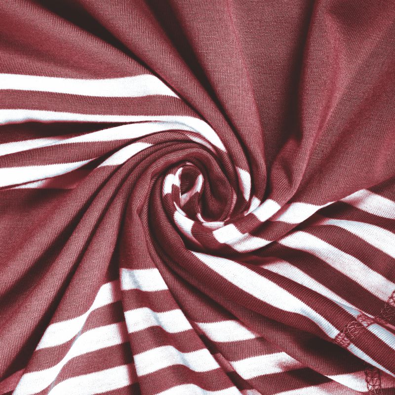 Bodycomfy 100% Cotton Hosiery King Size Fitted Bedsheet – Striped Design Navy