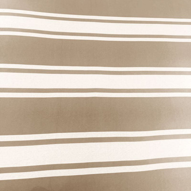 King Size Hosiery Fitted Bedsheet Striped Beige - Bodycare