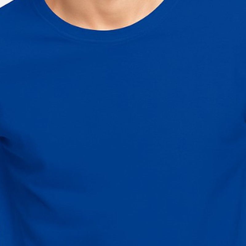 TESON Mens Tshirt Round Neck Half Sleeves - Royal Blue
