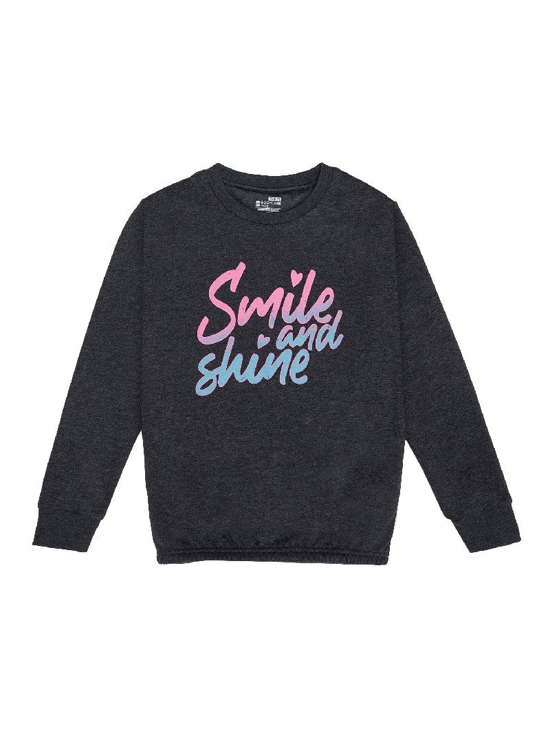 Girls Sweatshirt Round Neck Full Sleeves - Bodycare