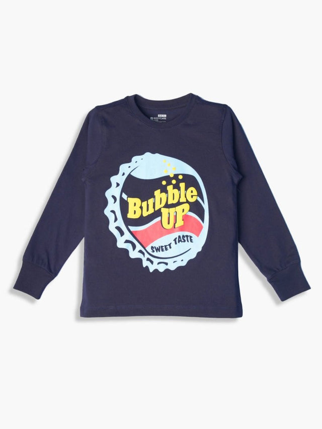 Boys Cotton Round Neck Full Sleeves T-Shirt for Casual Days, Easy Layering and Everyday Wardrobe Use