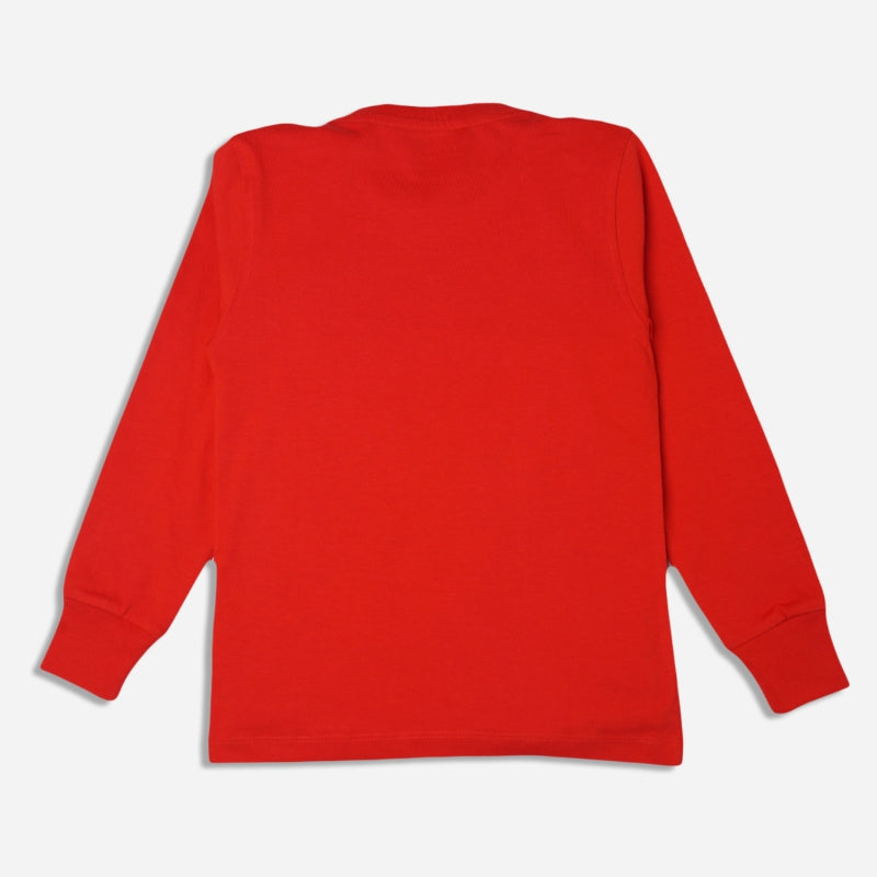 Boys Cotton Graphic T-Shirt with Round Neck Full Sleeves for Casual Wear, Everyday Comfort and Regular Wardrobe Use