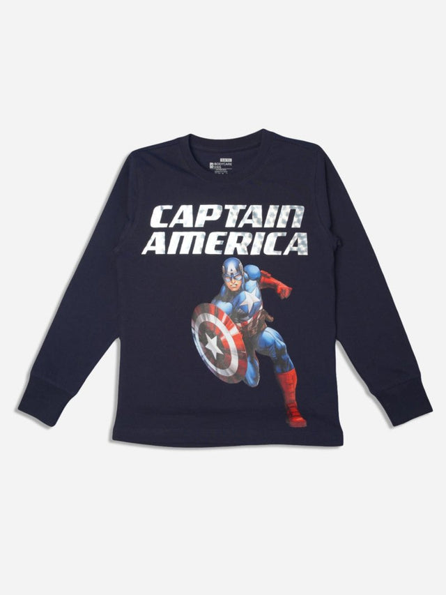 Boys Cotton Printed T-Shirts with Round Neck Full Sleeves for Casual Wear, Regular Use and Everyday Comfort