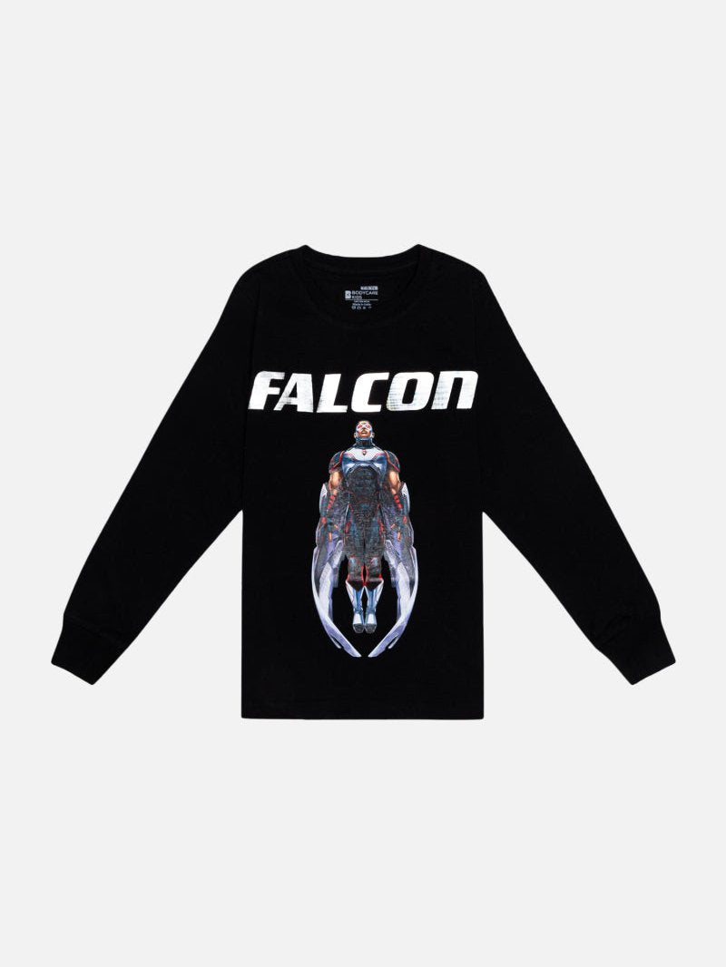 Bodycare Avengers Boys Tshirt Round Neck Full Sleeves - Black