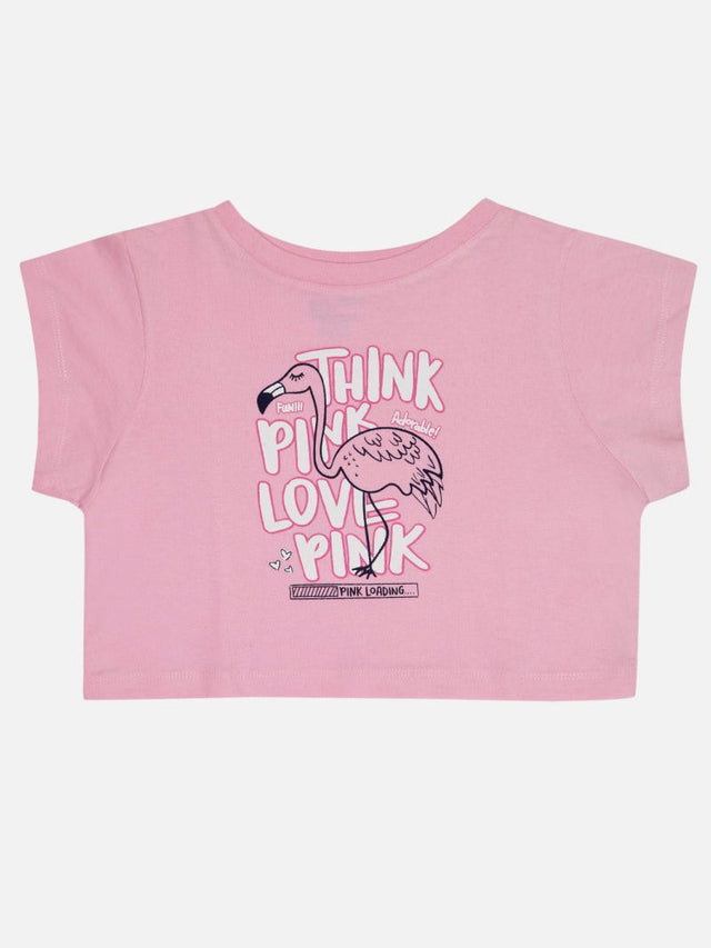 Girls T-Shirt with Round Neck Half Sleeves and Soft Fabric for Casual Wear, Active Play and Everyday Comfort