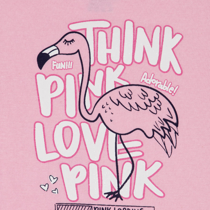 Bodycare Girls Tshirt Round Neck half Sleeves - Soft Pink