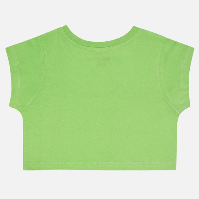 Girls Round Neck Half Sleeves T-Shirt with Soft Fabric for Active Play, Casual Days and Regular Everyday Comfort