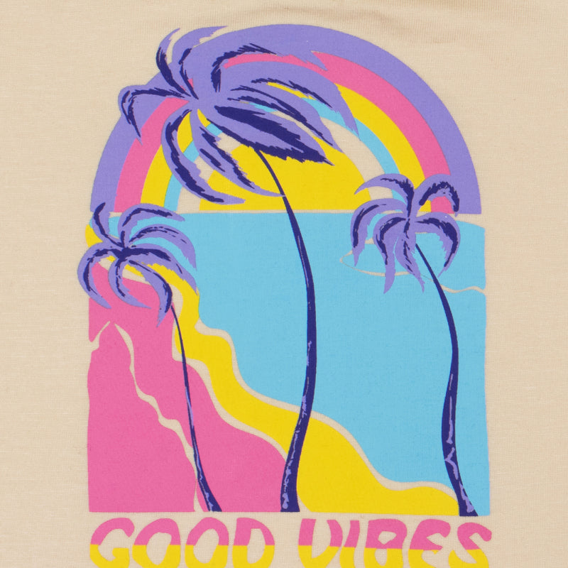 Bodycare Girls Tshirt Round Neck Half Sleeves - Lite Beige