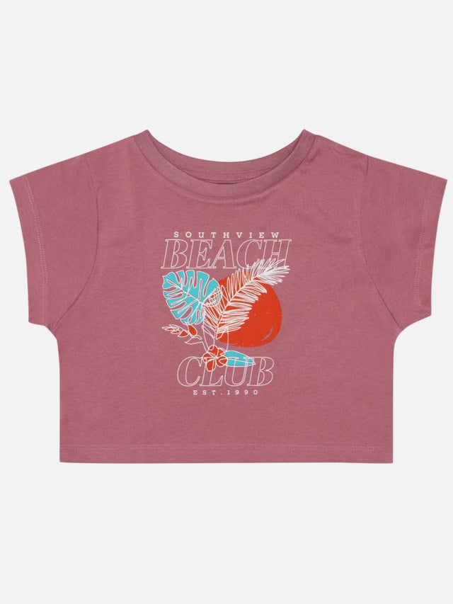 Girls Half Sleeves Round Neck T-Shirt with Soft Fabric for Casual Wear, Active Play and Daily Comfort