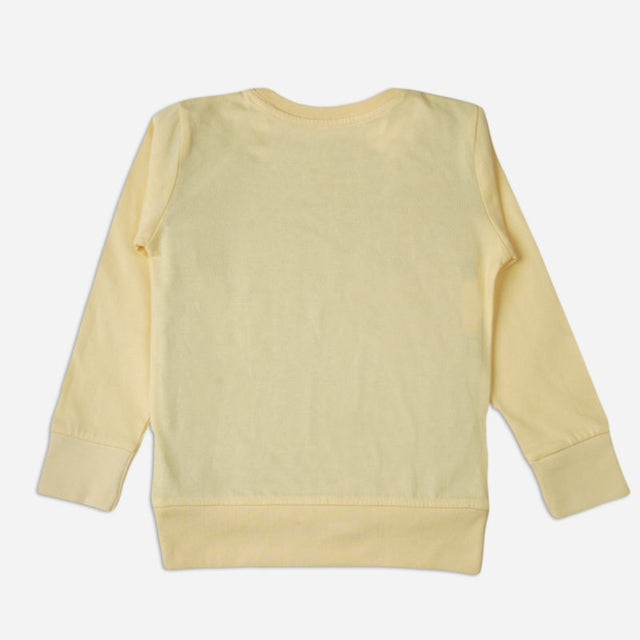 Girls Cotton Printed Round Neck T-Shirt with Full Sleeves for Casual Wear, Easy Layering and Regular Wardrobe Use