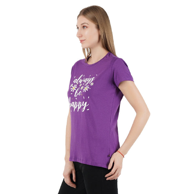 Women T-Shirt Round Neck Half Sleeves - Bodycare
