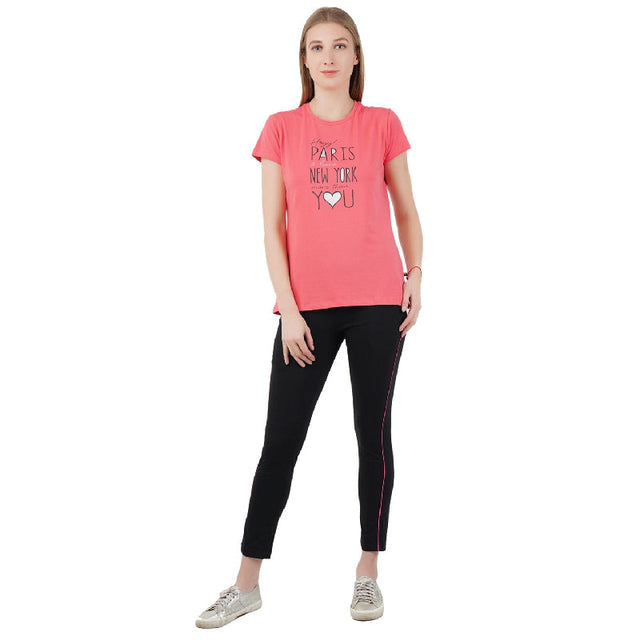 Women T-Shirt Round Neck Half Sleeves - Bodycare