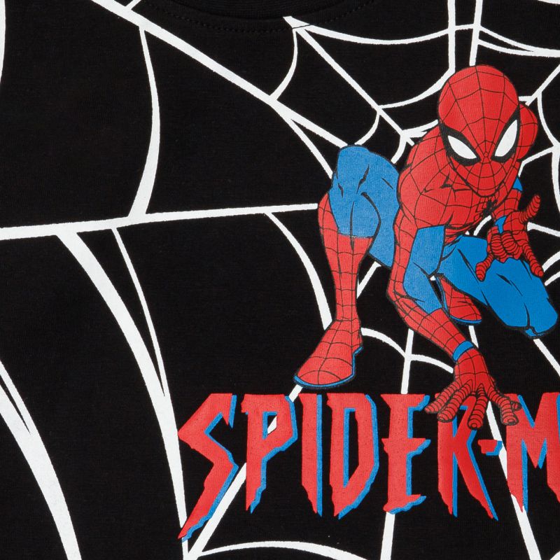 Bodycare Spiderman Boys Solid Tshirt - Black