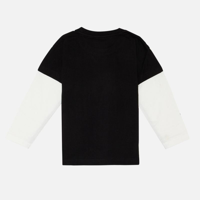 Bodycare Spiderman Boys Solid Tshirt - Black