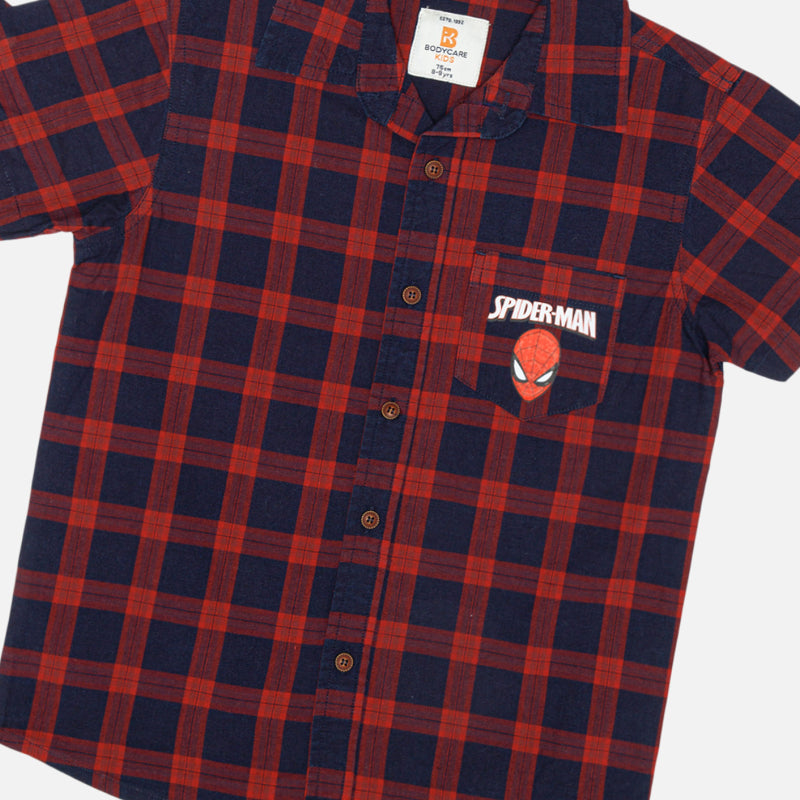 Bodycare Spiderman Boys Shirt Solid - Print 1