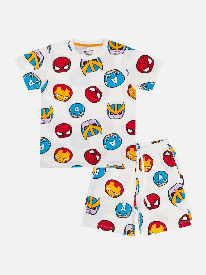 Bodycare Avengers Boys Set - Off White