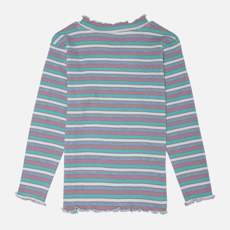 Girls Lycra Rib Full Sleeves T-Shirt with Regular Fit for Casual Wear, Easy Styling and Everyday Comfort
