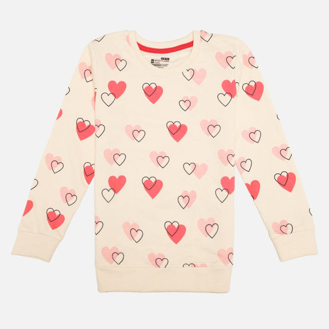 Girls French Terry Clothing Set for Casual Wear, Lounge Comfort, Easy Movement and Regular Wardrobe Use