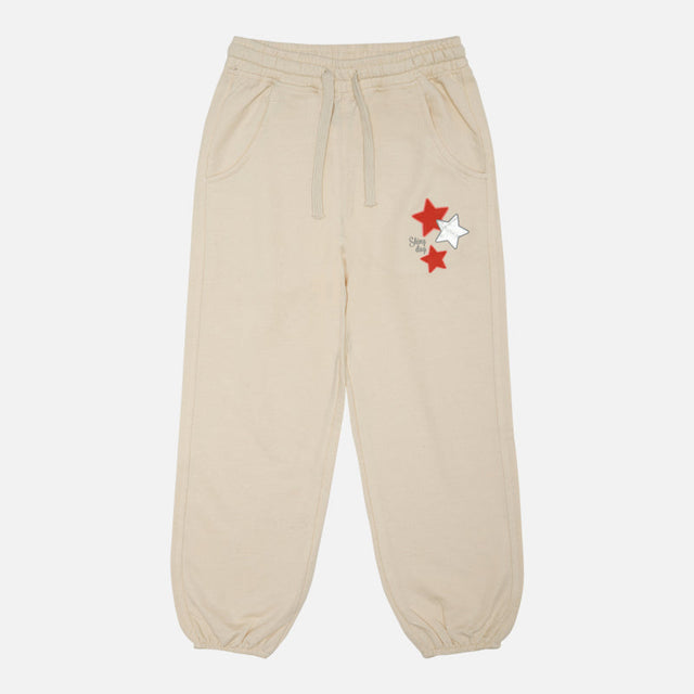 Girls Cotton Blend Track Pant with Regular Fit for Casual Wear, Lounge Comfort and Easy Everyday Movement - Pack of 1