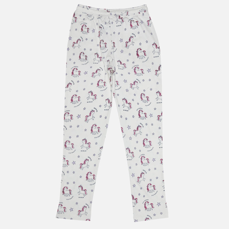 Girls Interlock Track Pant with Soft Cotton Blend Fabric for Casual Wear, Lounge Comfort and Daily Use
