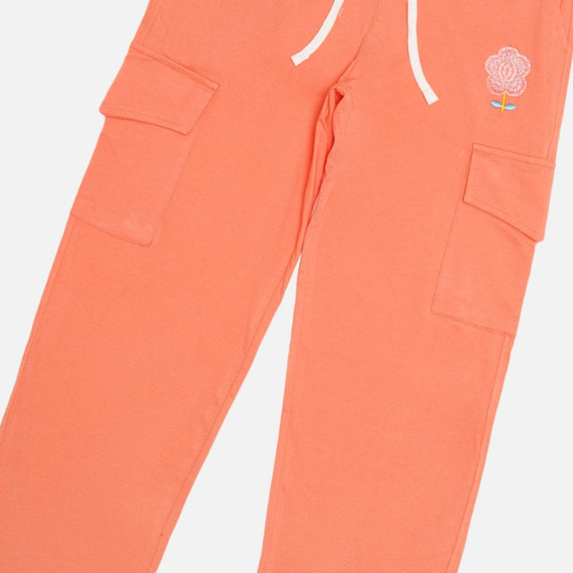 Girls 100% Cotton Track Pant with Printed Regular Fit for Casual Wear, Lounge Comfort and Easy Movement
