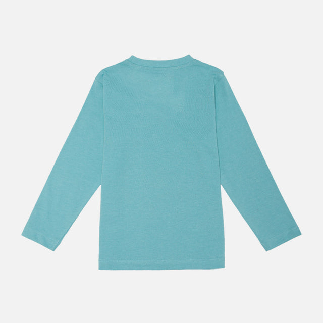 Boys 100% Cotton Round Neck Full Sleeve T-Shirt with Soft Comfortable Fabric for Casual Wear and Everyday Styling - Pack of 1
