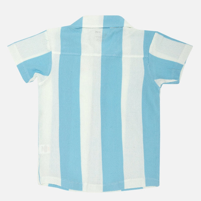 Boys Half Sleeve Shirt with Soft Cotton Fabric and Button-Down Styling for Casual Wear, Family Outings and Playdates