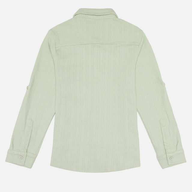 Boys Full Sleeve Cotton Shirt with Solid Regular Fit for Casual Wear, Outings and Smart Everyday Dressing
