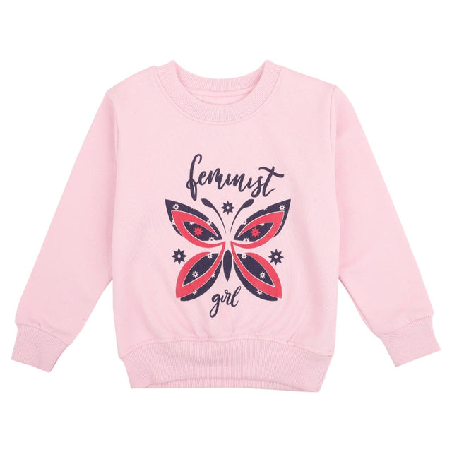 Girls Sweatshirt Round Neck Full Sleeves - Bodycare
