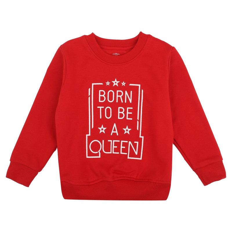 DYCA Girls Fleece Sweat Shirt Round Neck Full Sleeves