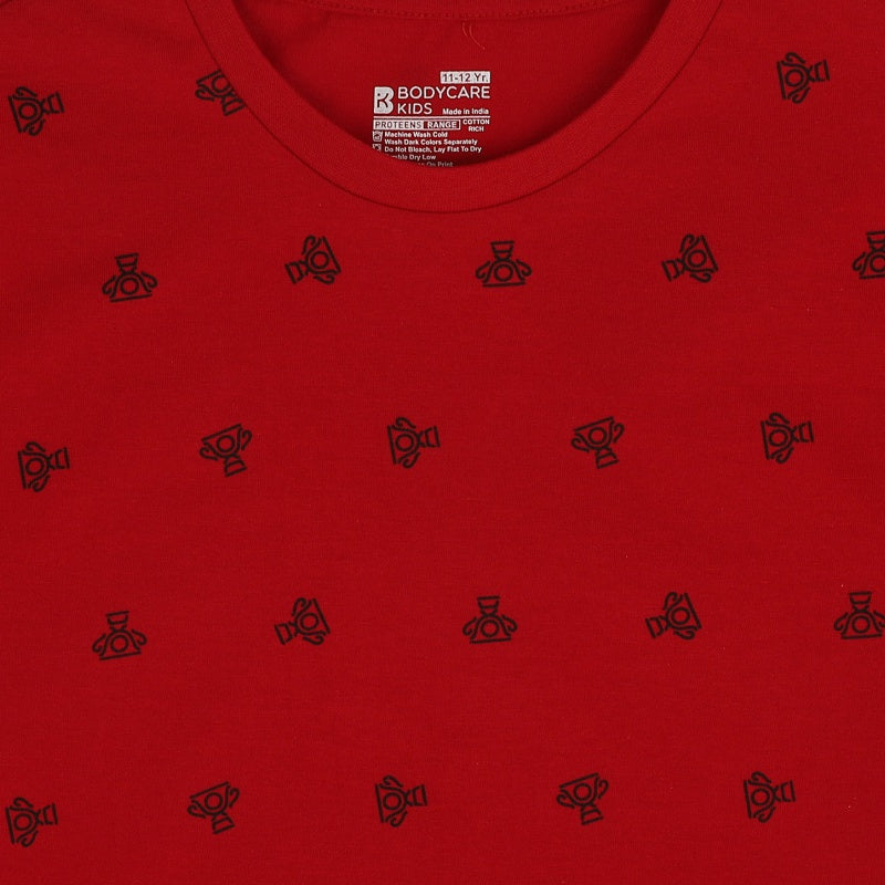 Bodycare Boys Antiviral Printed T-Shirt