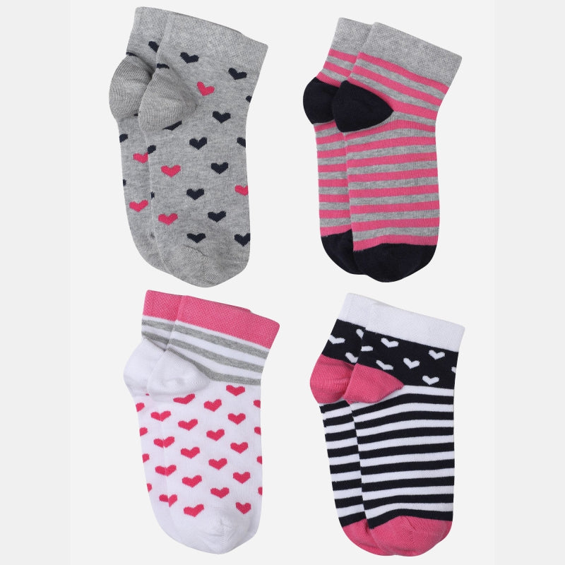 Bodycare Girls Socks Pack Of 4 - Multicolor