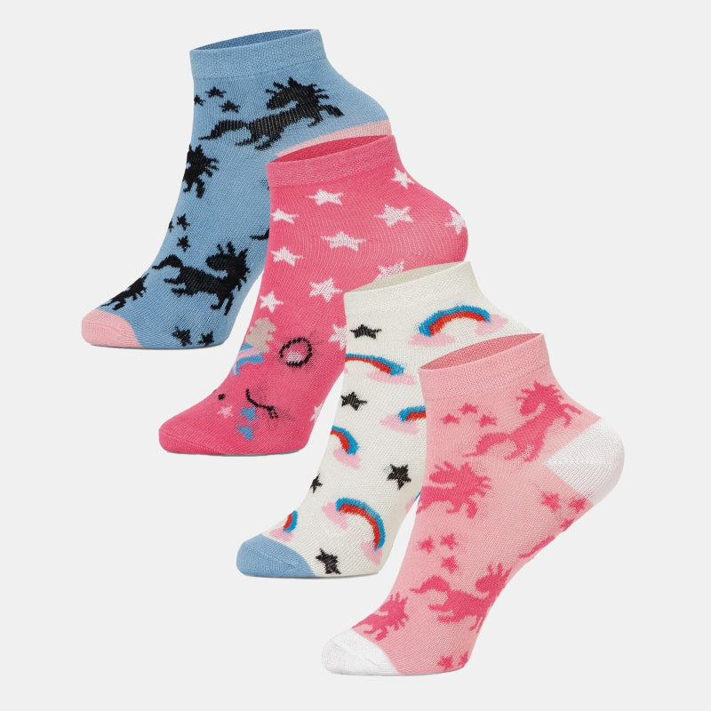 Bodycare Girls Ankle Length Socks First Lemon