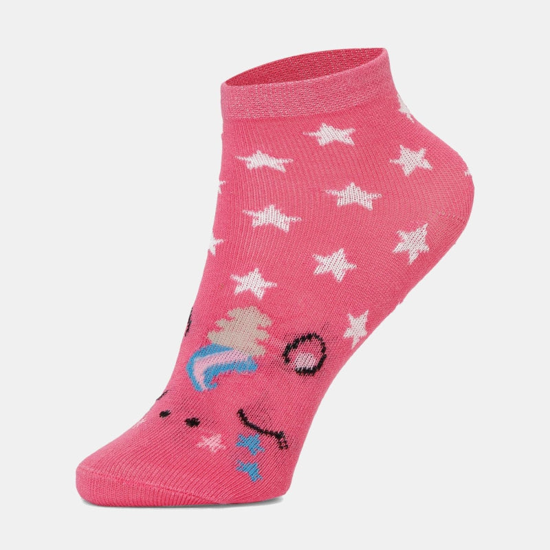 Bodycare Girls Ankle Length Socks Pink