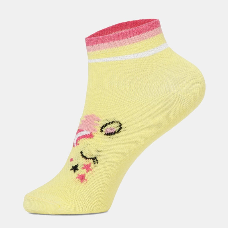 Bodycare Girls Ankle Length Socks Pink