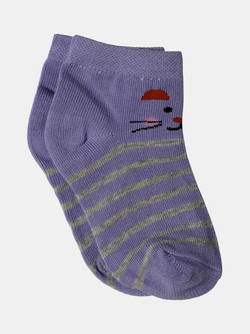 Bodycare Kids Ankle Length Socks Pack of 4 Cotton Soft Stretchable Comfortable Antibacterial Moisture Wicking Sports Casual Use