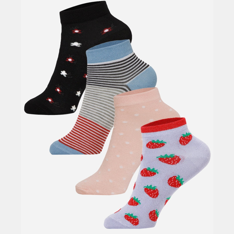 Bodycare Girls Ankle Length Socks Black