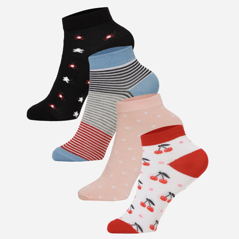 Bodycare Girls Ankle Length Socks Peach