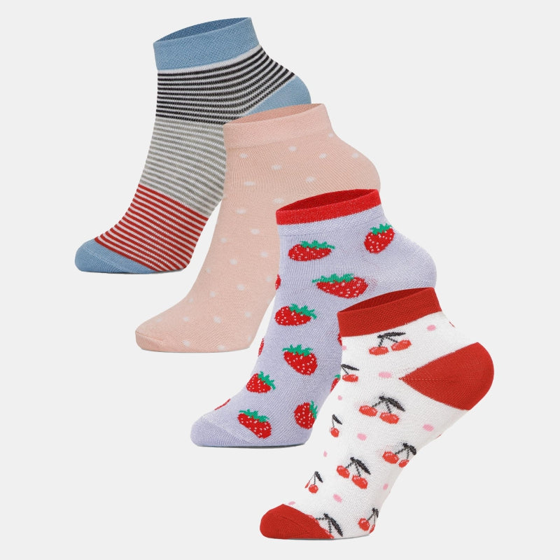 Bodycare Girls Ankle Length Socks Purple