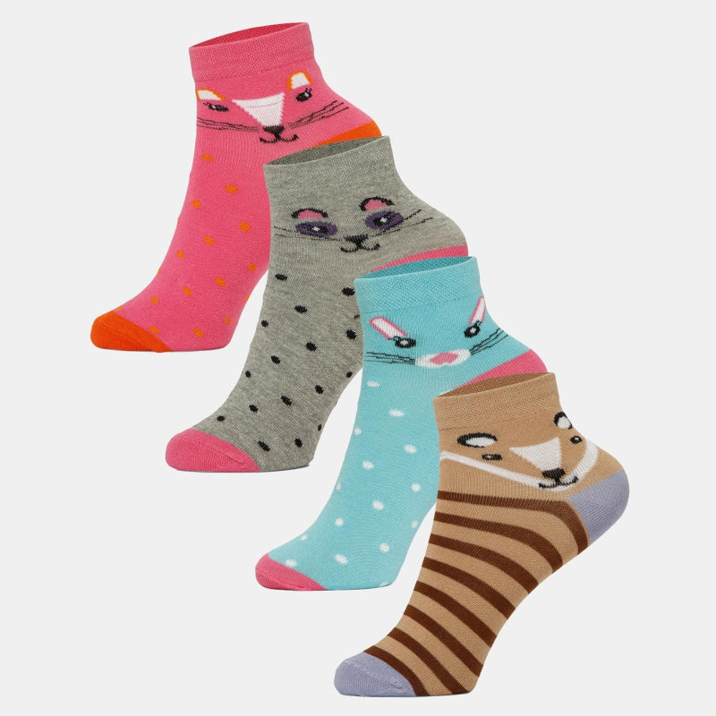 Bodycare Girls Ankle Length Socks Denim Blue