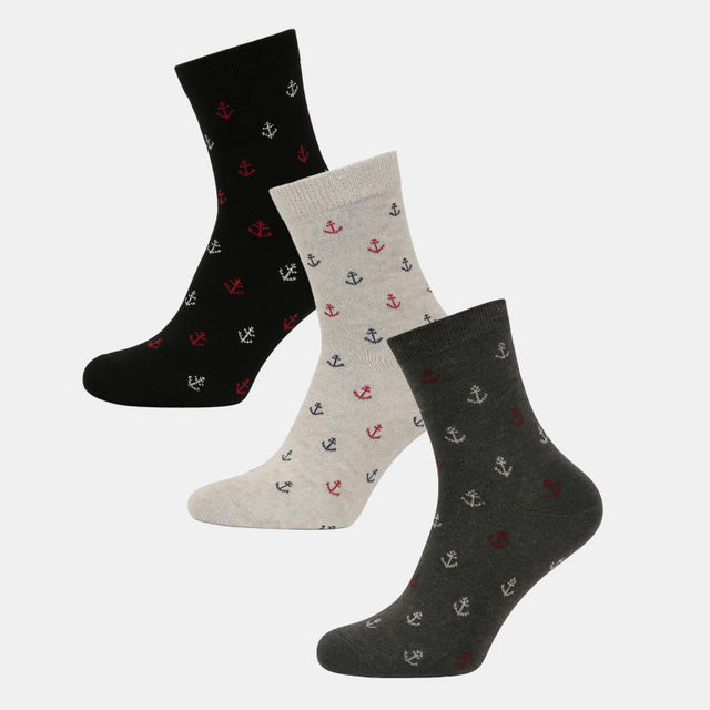Men Cotton Blend Socks Pack of 3 - Bodycare