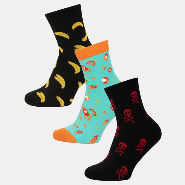 Men Cotton Blend Socks Pack of 3 - Bodycare